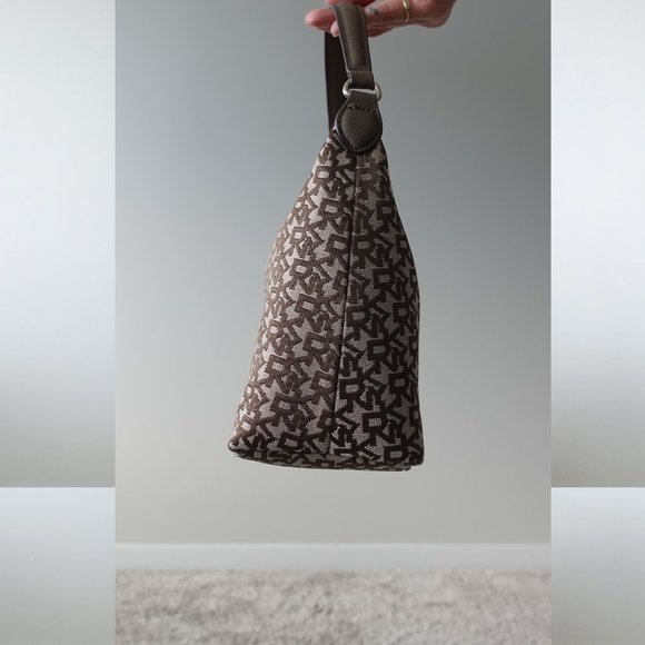 DKNY All Over Monogram Print Shoulder Bag - Picture 5 of 14